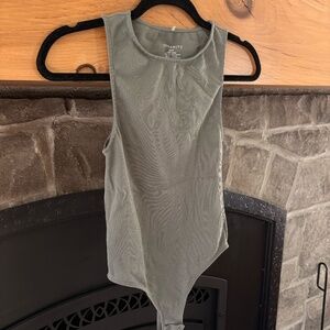 Muscle Seamless Ribbed Bodysuit